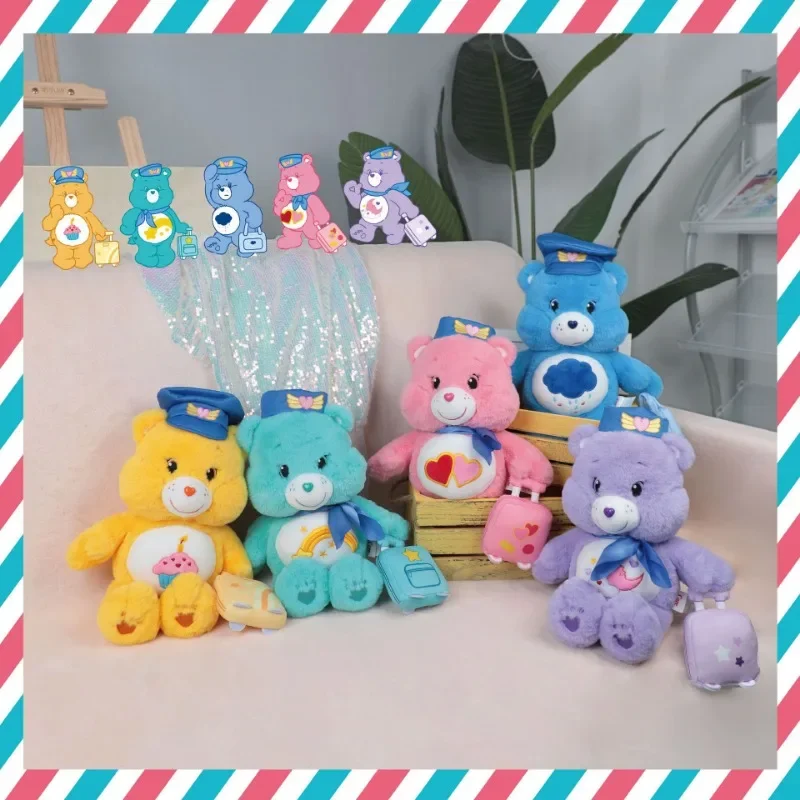 

New Kawaii 33cm Genuine Care Bear Aviation Series Cute Plush Doll Rainbow Bear Children’s Birthday Gift Christmas Gift