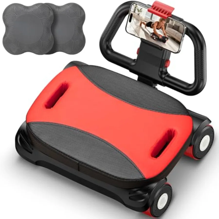 

FIAMERMOR 2025 AB-ролик с 4 колесами и поддержкой локтей, автоматическим отскоком для домашних тренировок и фитнеса