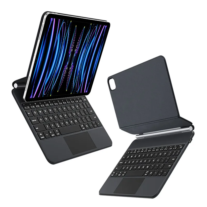 AJIUYU Magic Keyboard For iPad Pro 11 Inch 5th 4th 3rd 2th 12.9 2021 2020 2018 Air 4 5 2022 Pad Tablet Smart Keyboard Cover Case