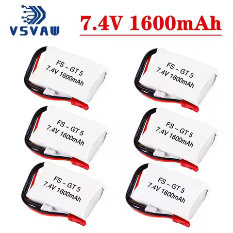 10pcs 7.4V 500mAh 3.7Wh 25C Rechargeable Lipo Li Lithium Battery 602540 SM For Helicopter Models JJRC H11C H11D FPV RC Drone - AliExpress 