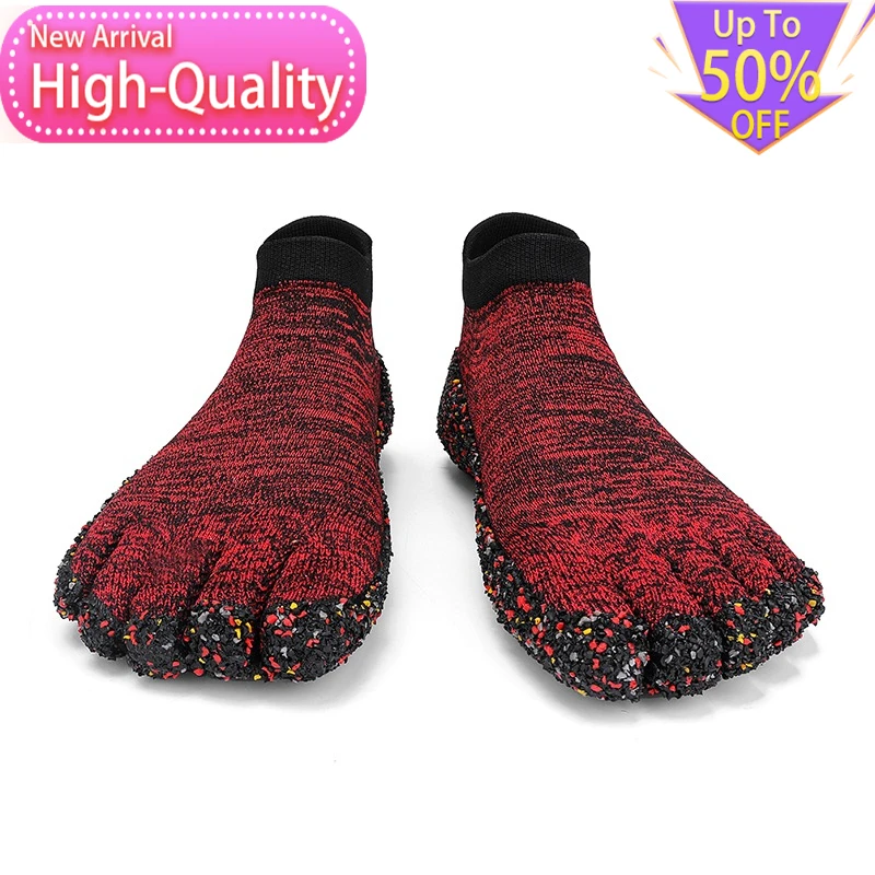 Summer Hot Selling Flexible Mens Womens Five Finger Shoes Outdoor Wear-resistant Upstream Shoes Snorkeling Soft Swimming Shoes