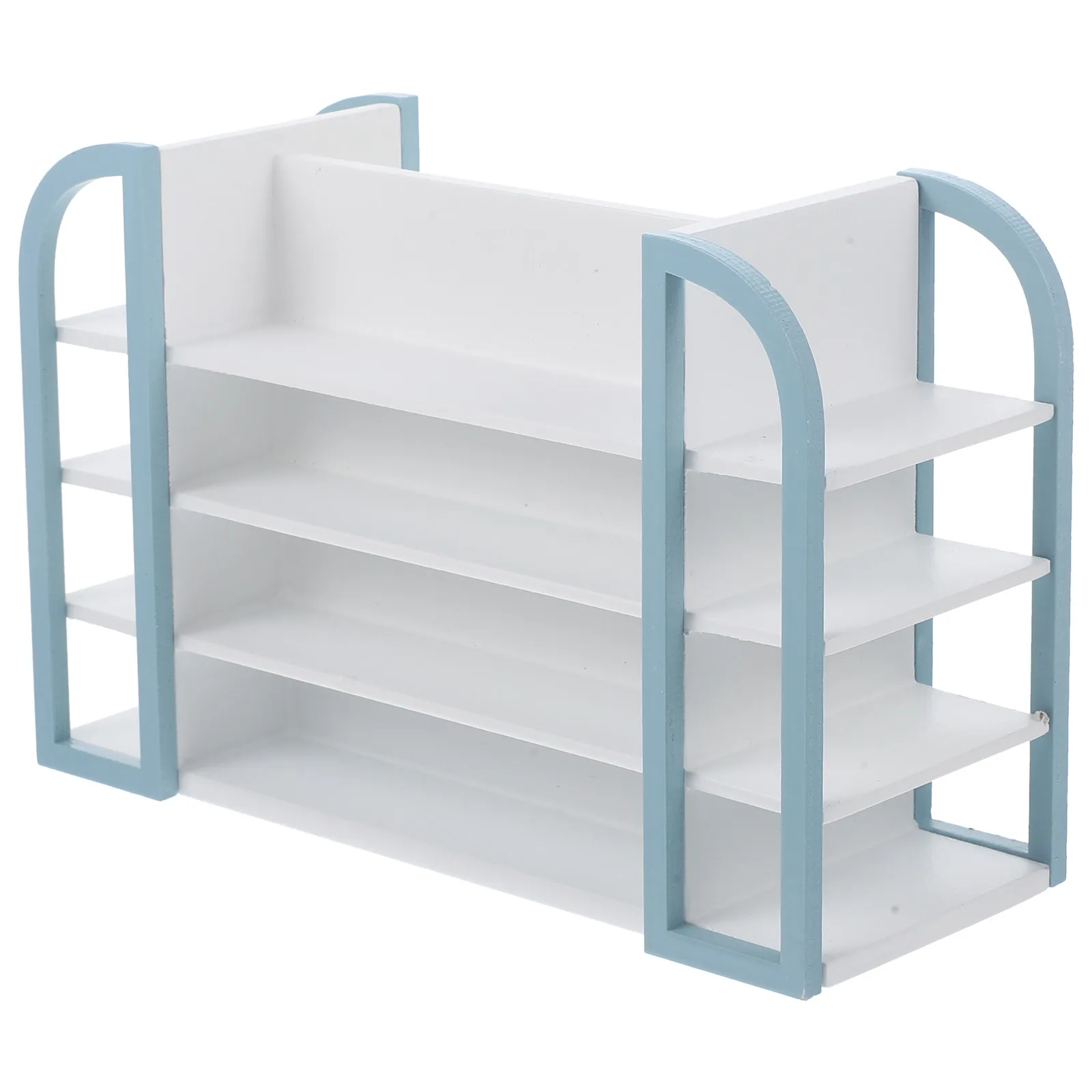 

Mini Supermarket Shelf High Simulation Wooden 1:12 Scale Miniature Furniture for Tiny House Decoration Children Play Accessories