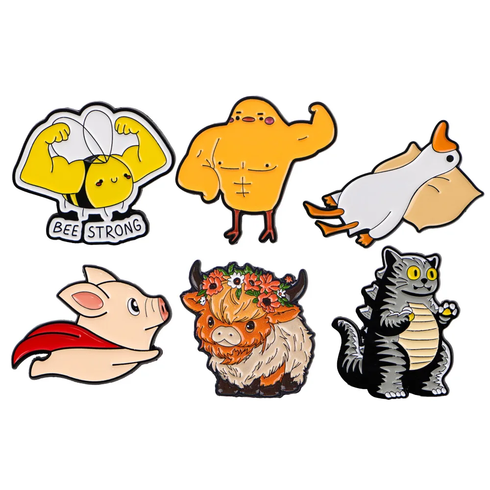 

Cute Cartoon Pig Brooches for Clothing Enamel Pins Briefcase Badges Lapel Pins for Backpack Jewelry Pins Collections