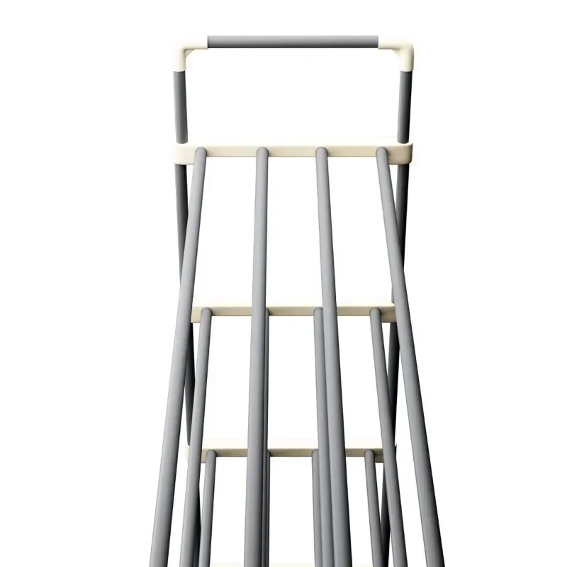 ชั้นวางรองเท้า 8 ชั้น จุรองเท้าได้ 40 คู่ ประหยัดพื้นที่สำหรับเก็บรองเท้าผ้าใบ/รองเท้าส้นสูง/รองเท้าบูท (สีเทา)