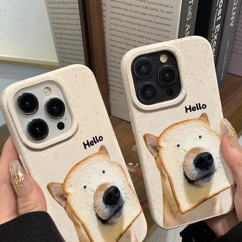 아이폰 16 15 14 13 프로 12 11 맥스 플러스 16프로용 재미있는 강아지 폰 케이스, 맞춤형 폰 케이스, 창의적인 15프로맥스 커버 하드 쉘