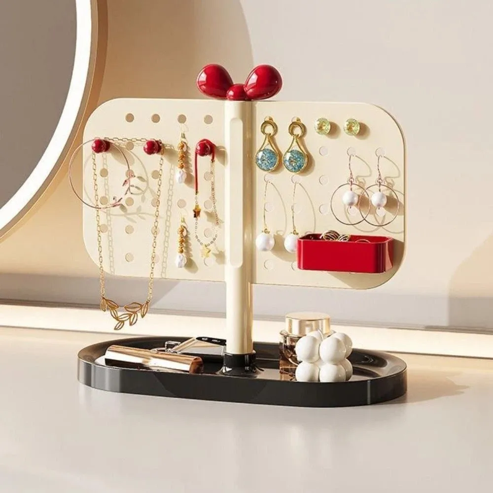 

Multifunctional Perforated Board Storage Rack Adjustable DIY Jewelry Storage Rack Countertop Decoration Removable Tray