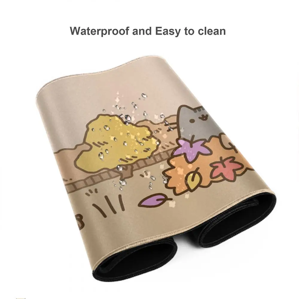 Cartoon P-Pusheen Cat Mouse Pad Large Computer Mouse Pad Office Accessories XXL Pc Gamer Non-slip Deskmat Mousepad Keyboard