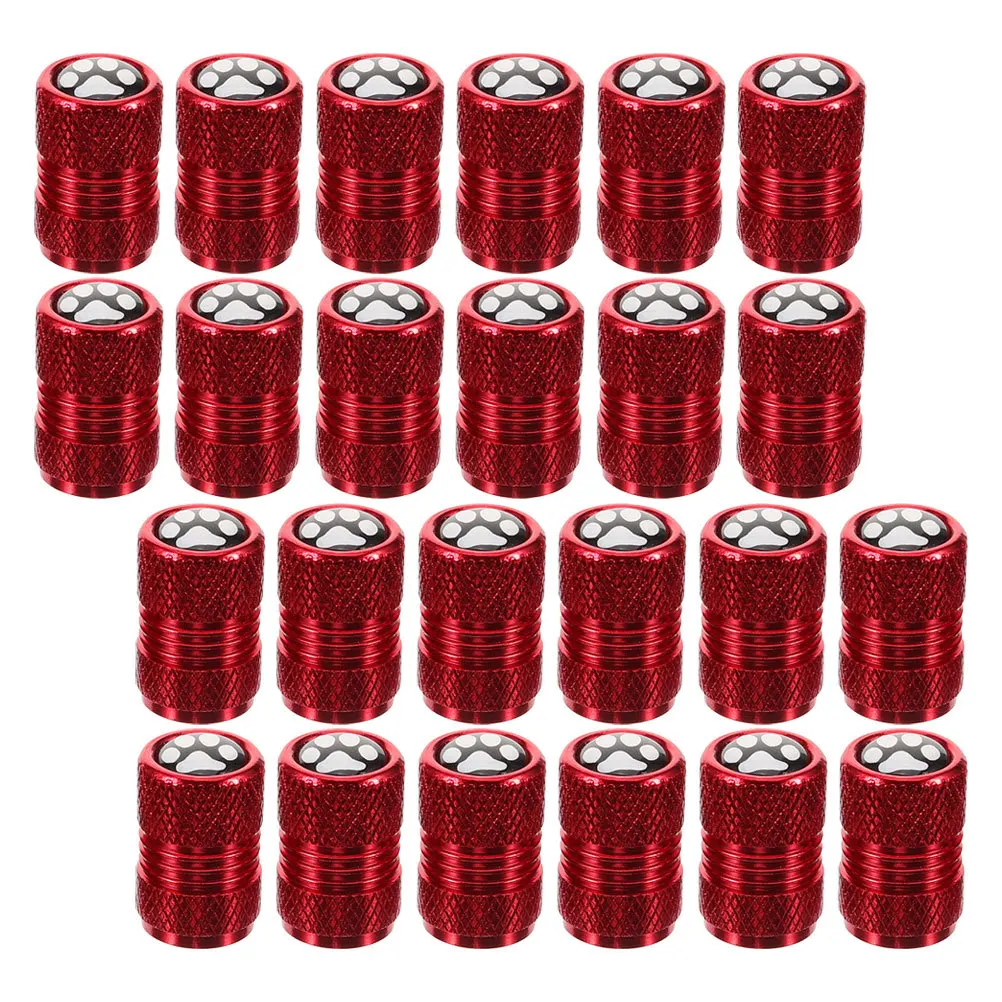 

24Pcs Metal Tire Valve Stem Caps with Paw Design Car Rim Valve Caps Secure Fit for Trucks Bikes Dust Moisture Resistant