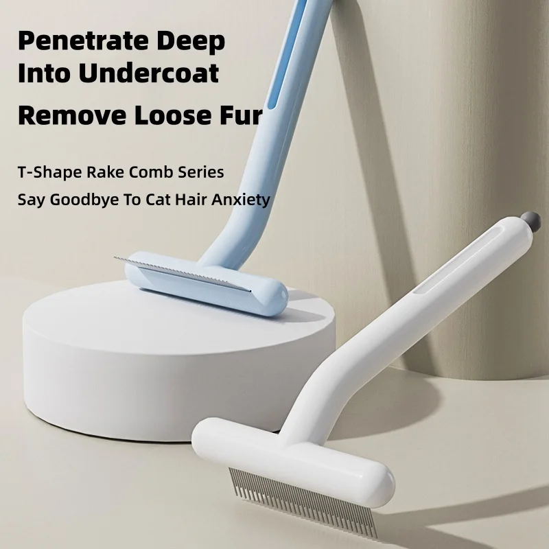 Self Cleaning Slicker Brush Pet Dog Cat Grooming Comb Stainless Steel Removes Loose Hair Knots Massage Hair Remover Home Indoor