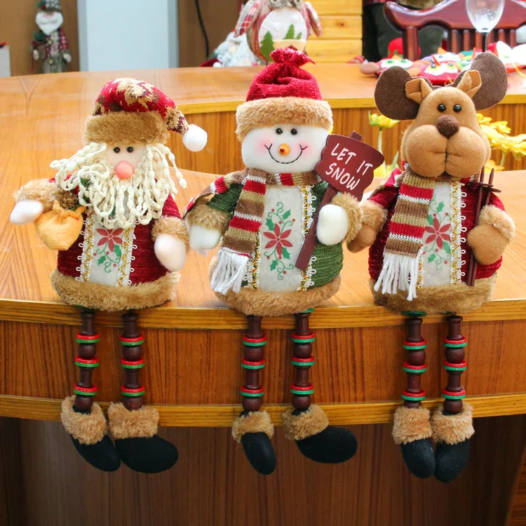 

2024 Christmas doll decoration Santa Claus snowman deer new Christmas gift holiday decorations