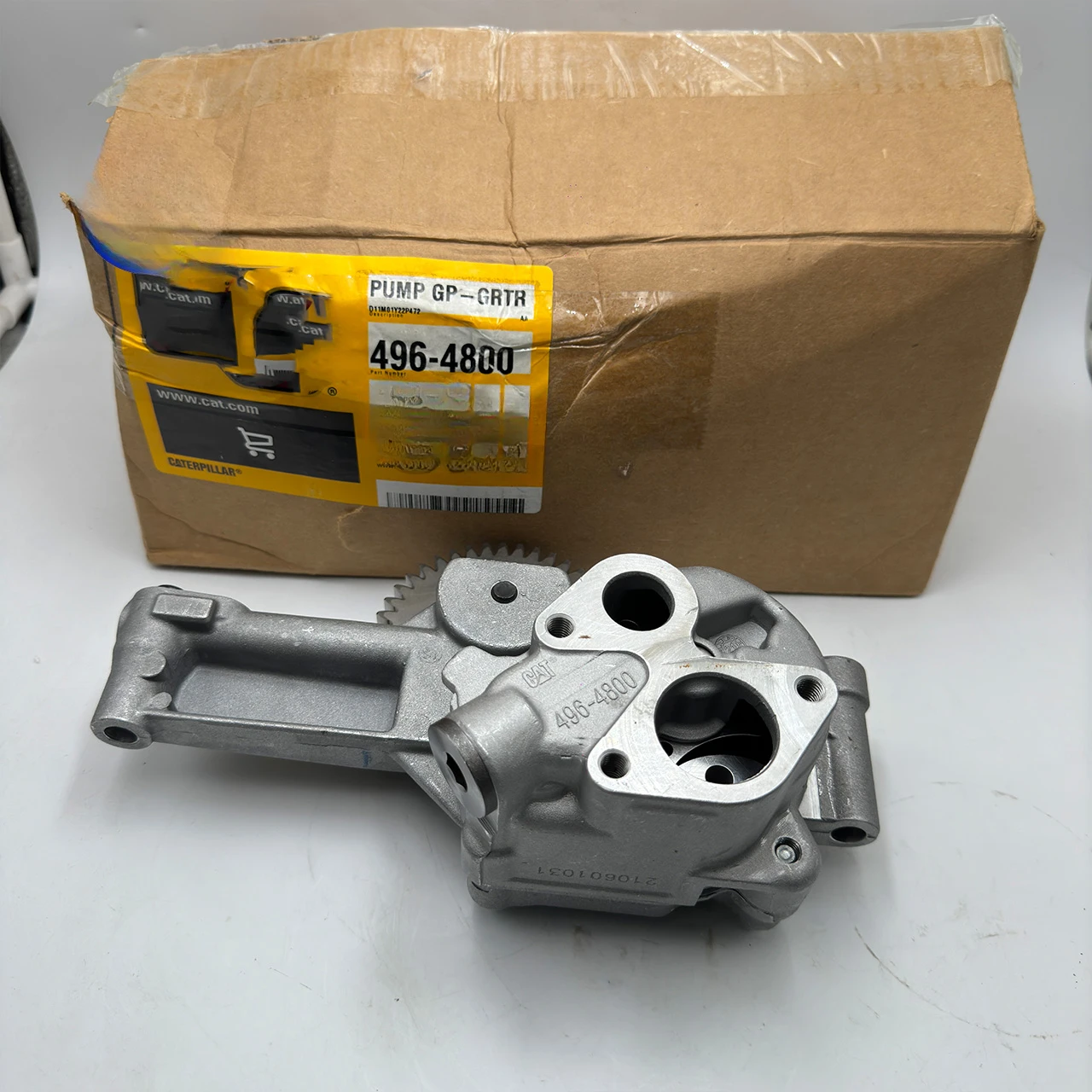 Genuine Oil Pump 496-4800 4964800 for CAT Caterpillar C7 3116 3126 Engine Construction Machinery Parts