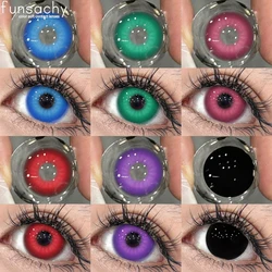FUNSACHY NEW FROYA Colored Contact Lenses Colorful Cosplay Eye Contact Lens for Halloween Purple Eye Lens Pink Anime Cosplay Len