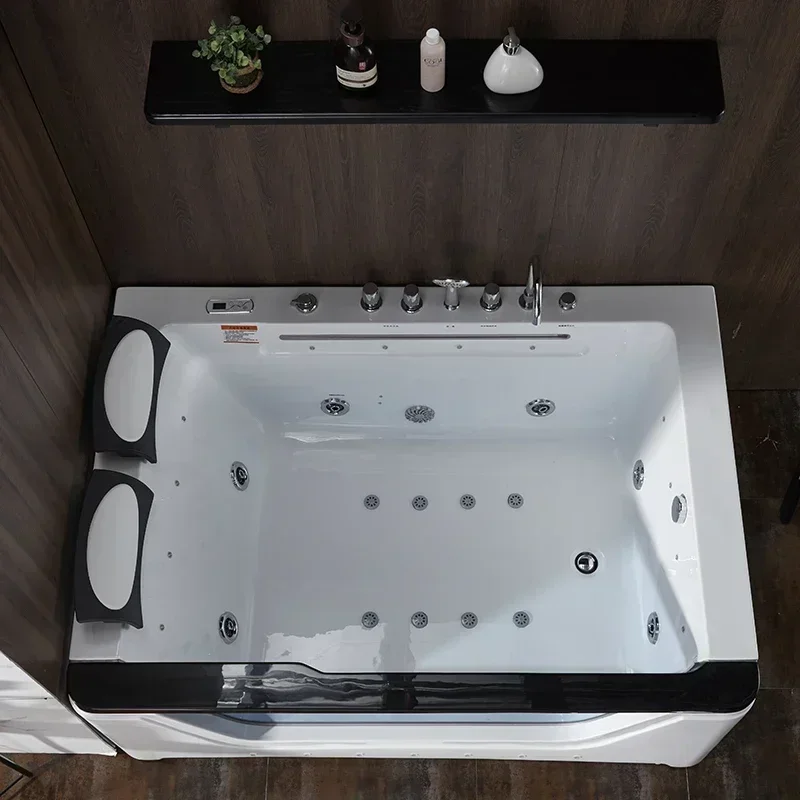 

2026новая ванна Отдельно стоящая акриловая массажная ванна, роскошная гостиничная ванна, 2 человека