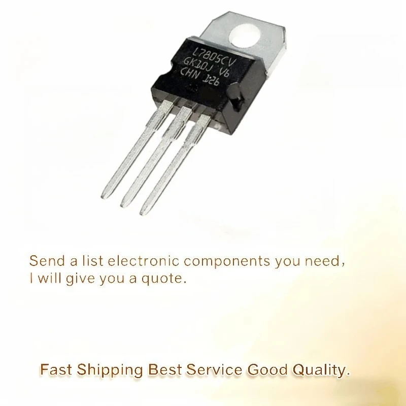20PCS/Lot Brand new original L7805CV voltage regulator TO-220L78057805 L7815CV L7812CV 5V POSITIVE VOLTAGE REGULATORS IC Chipset