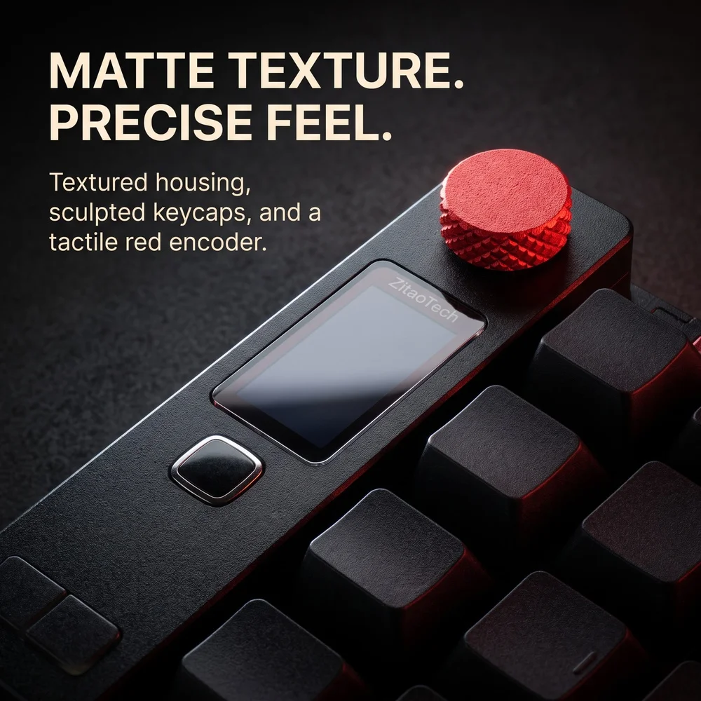 MRSVI ZitaoTech Sofle Split Mechanical Keyboard Ergonomic 58 Keys Hot Swap OLED Display Rotary Encoder QMK VIAL Programmable