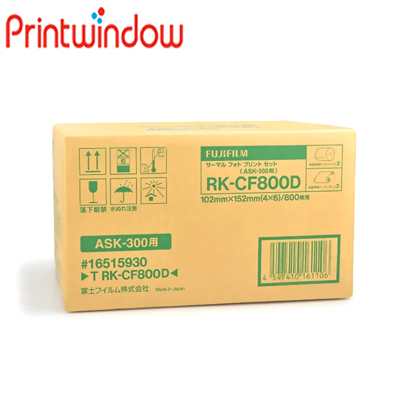 

Original New ASK300 Sublimation Printer Printing Paper For Fujifilm 4×6 Inch 800 Sheets 6×8 Inch 400 Sheets