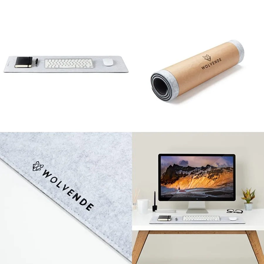 

Premium Felt Desk Mat Small Multifunctional Desk Pad for Home Office