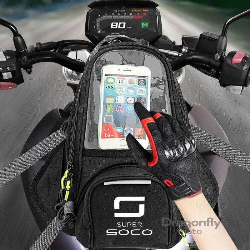 Motorcycle New Multifunctional Mobile Phone Navigatio Tank Bag For Super SOCO TC MAX Street Hunter Wanderer TS CPX Accessories