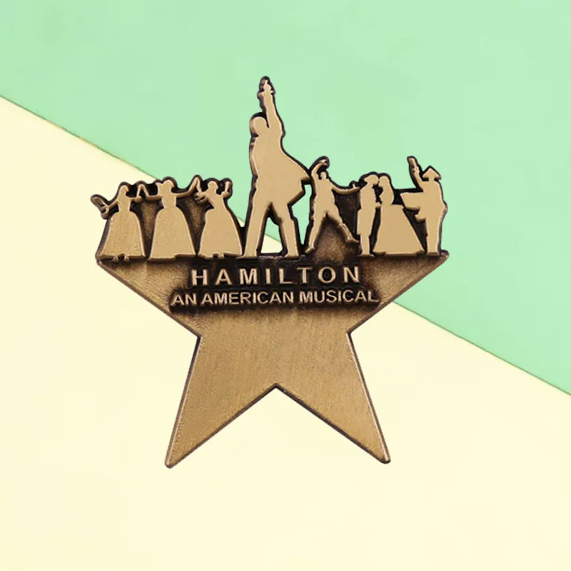 American Musical Theater Brooch Famous Music Dance Badge Fan Art Collection Friends Gift for Men and Women Package Accessories