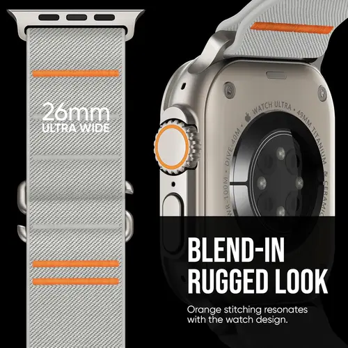 Imagen 2 del producto Correa deportiva de nailon para Apple Watch, pulsera de 49mm, 46mm, 42mm, 45mm y 44mm para IWatch Series Ultra 2 10 9 8 7 SE 6 5 4 Correa