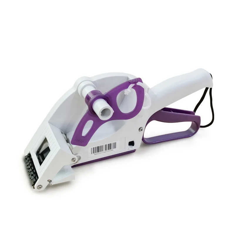 Semi Automatic Handheld Labeling Machine Portable Sticker Label Applicator for Price Tag Barcode Labeling with Adjustable Stand