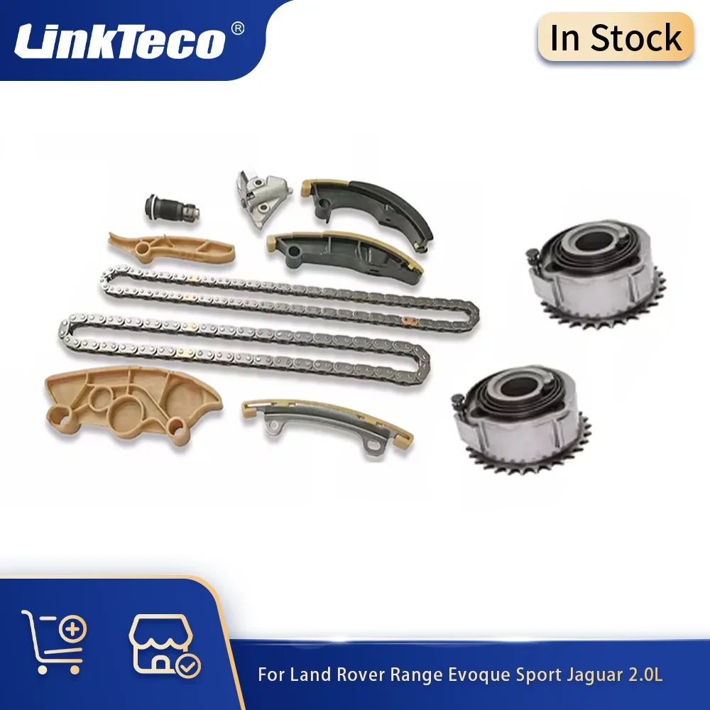 

Engine Parts Timing Chain Kit VVT Set Fit 2.0 L Gas For Land Rover Range Evoque Sport Jaguar F-Pace 2.0L 2018-23 PT204 AJ200