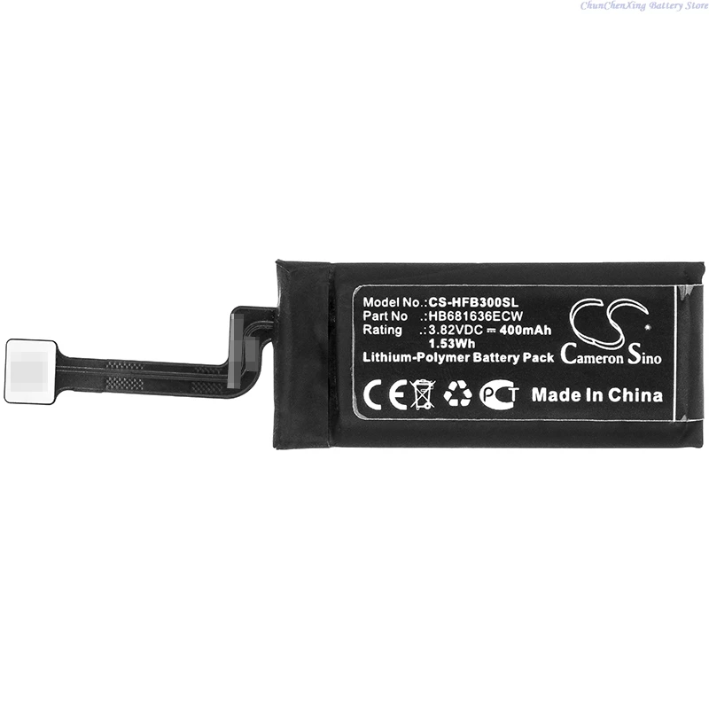 

Cameron Sino 3.82V 400mAh Wireless Headset battery HB681636ECW for Huawei FreeBuds 3 +TOOL