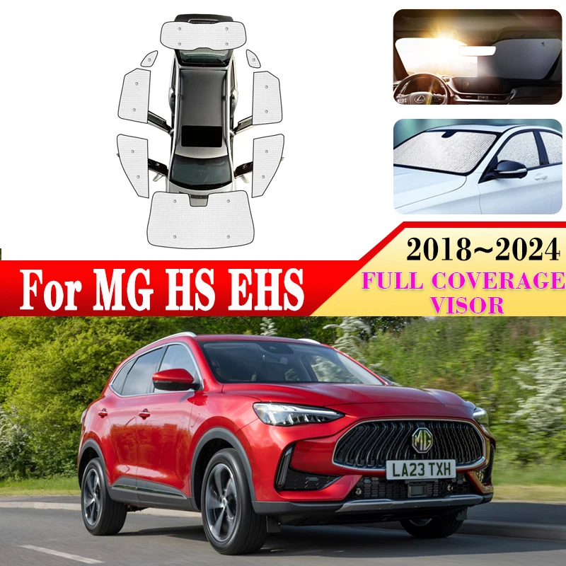

Car Anti-UV Window Covers For MG HS EHS 2018-2024 Auto Full Cover Windshield Side Window Sun Protector Covers Car Accessories