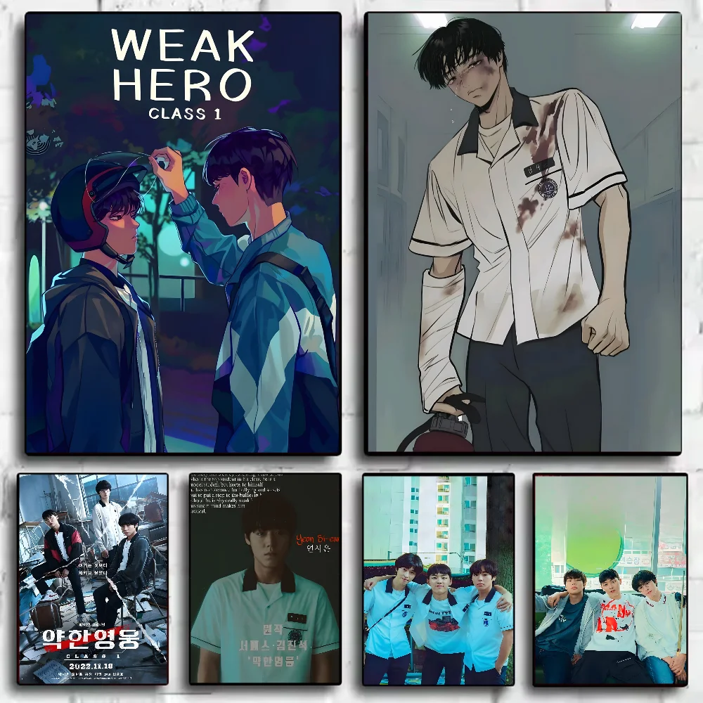 Mode-TV-Shows Weak Hero Class Cooles Poster HD-Kunst klebrige Wand wasserdicht Zuhause Wohnzimmer Schlafzimmer Bar ästhetische Dekoration