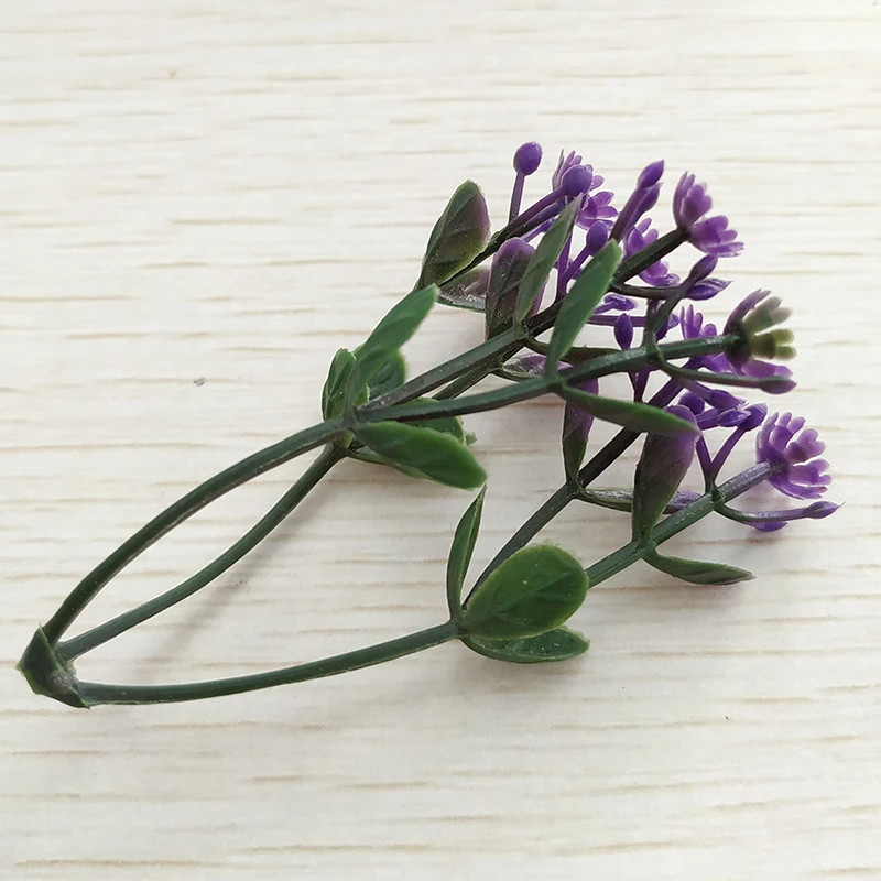 100g Bonsai decoration accessoriesWedding home decor DIYartificial plastic fake plants grass artificial flowers image 3