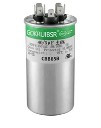 AC Motor Capacitor Air Conditioner Compressor Start Capacitor CBB65 450VAC 40uF Tripod end