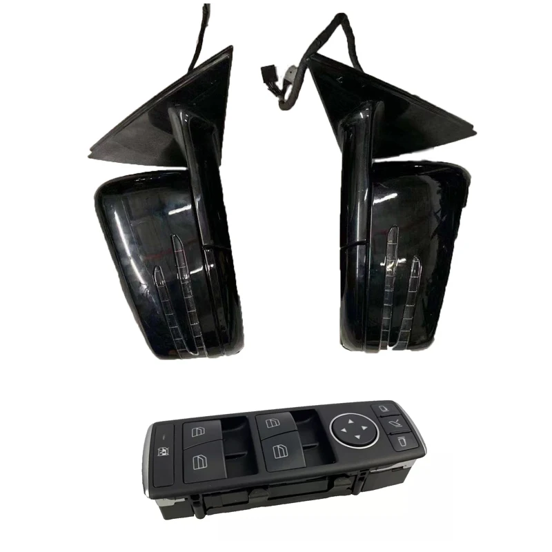 

Power folding side mirrors and power window switches for C-Class, E-Class, GLK, GLA, W204, W212, and W156 models