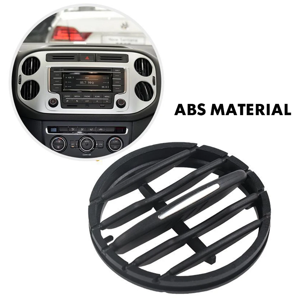 Carro AC Ar Condicionado Ventilador Grill, Obturador, Dobrável, Volkswagen Tiguan 5N, MK1, R-Line 2010, 2012, 2013, 2014, 2015, 2017, 1Pc