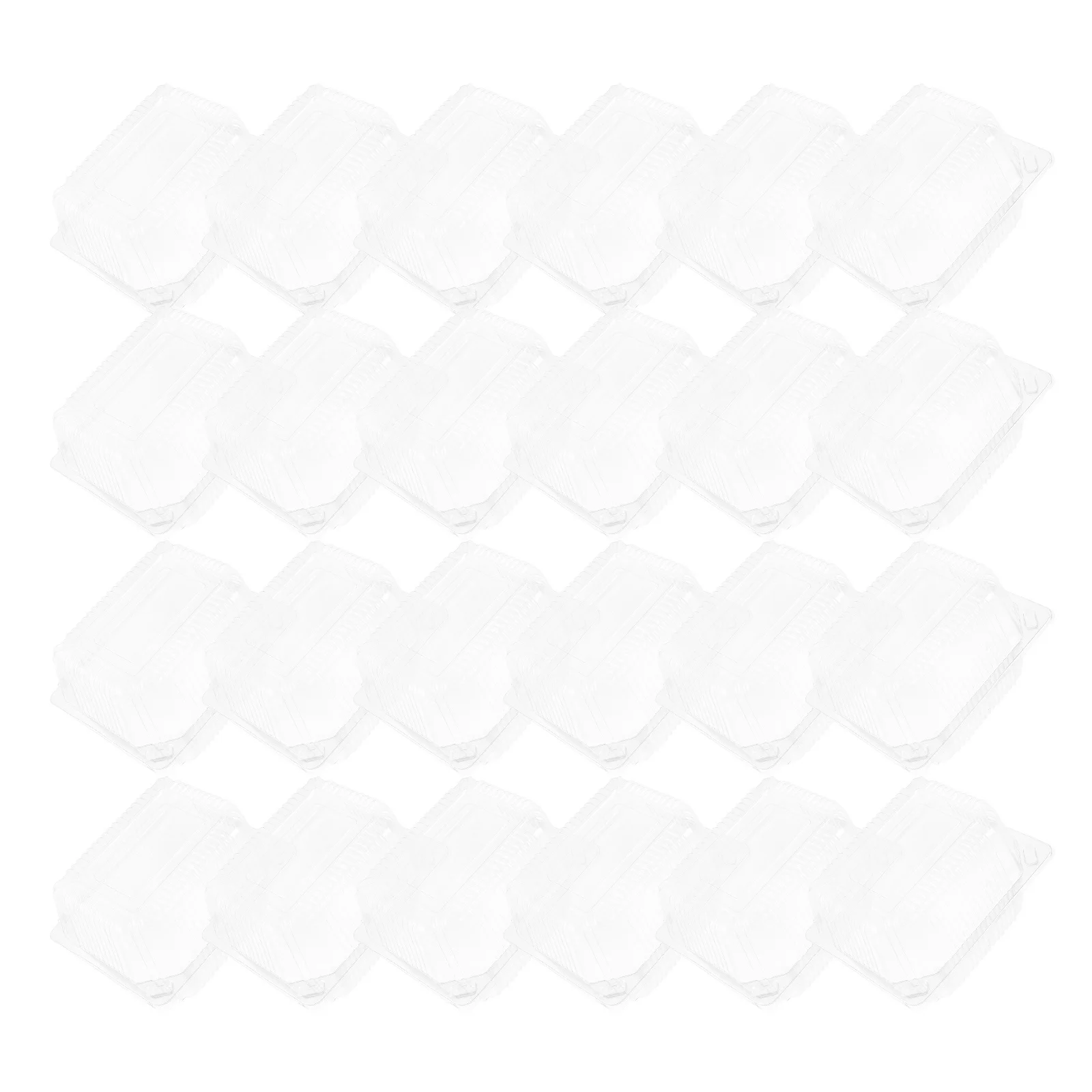 

100Pcs Pastry Bakery Boxes Clear Food Packaging for Candy Dessert Snacks Transparent Cookie Container Takeaway Supplies