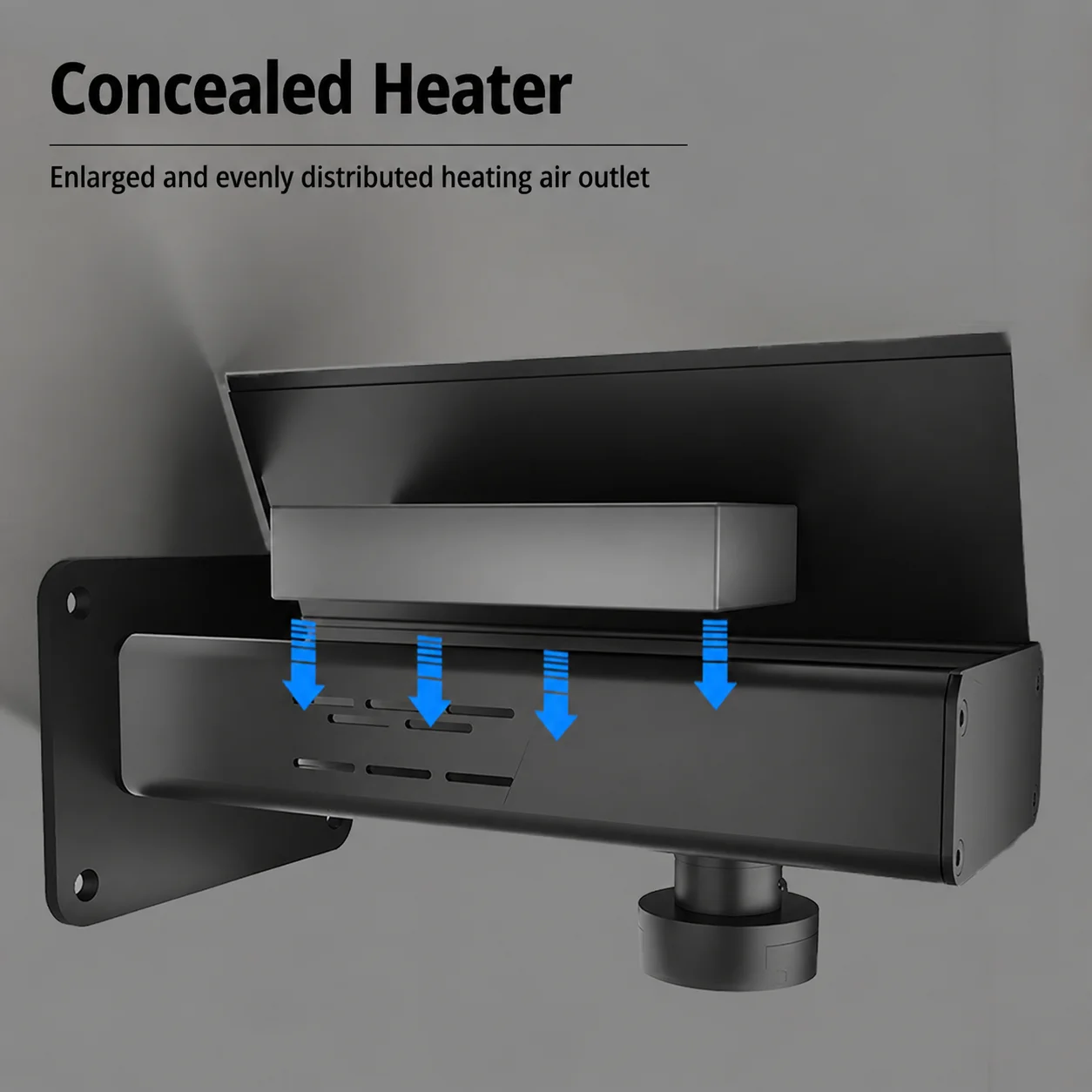 Projector Wall Mount Hidden Adapter Aluminum Alloy 15KG Tilt Swivel for JMGO XGIMI Dangbei Hisense Beamer Holder
