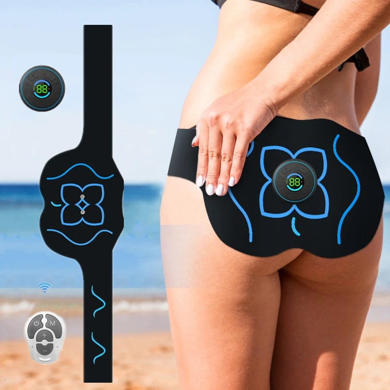 

Электрический тренажер для бедер EMS, стимулятор мышц ягодиц с дистанционным управлением, 10 режимов, 39 уровней тренировки, фитнес-массажер для похудения