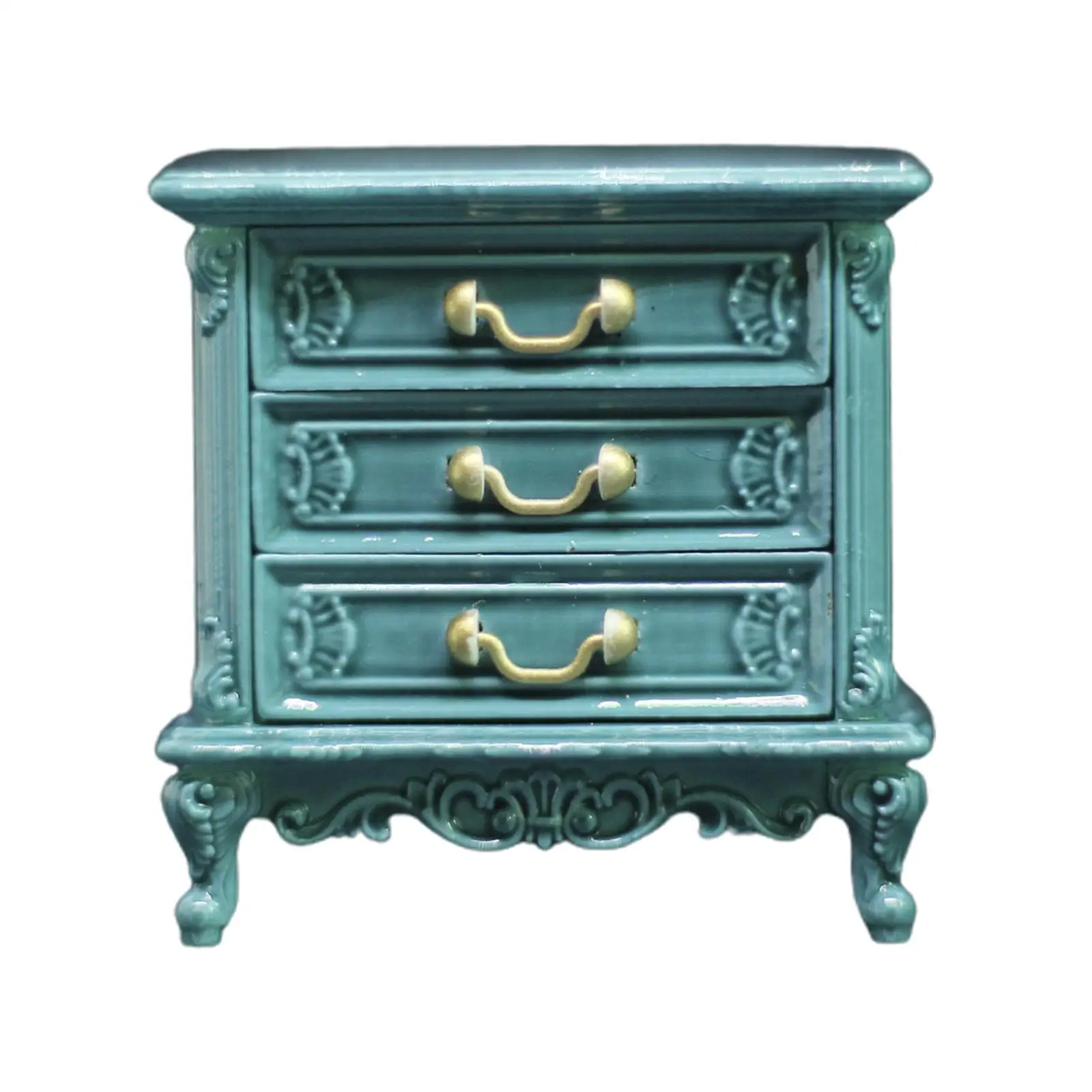 

Miniature Dollhouse Night Stands with Drawer Cabinet Accessories 1:16 Dolls House Furniture for Children Toddler