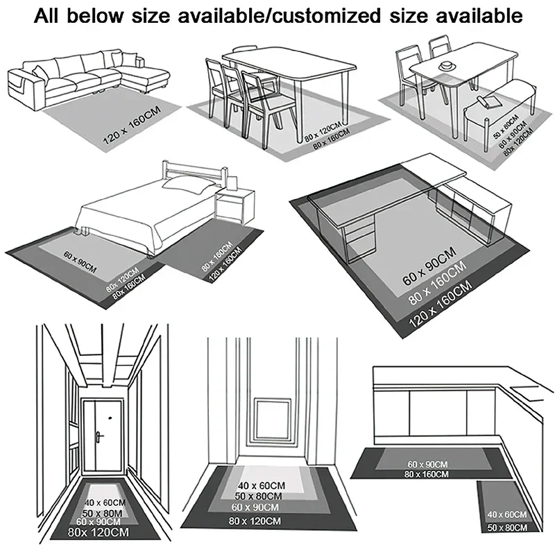 Tibetan Tiger Carpet Persian-Style Bedroom Area Rug Mat Exotic National Pattern Holiday Rectangle Bath Winter Decoration Rug