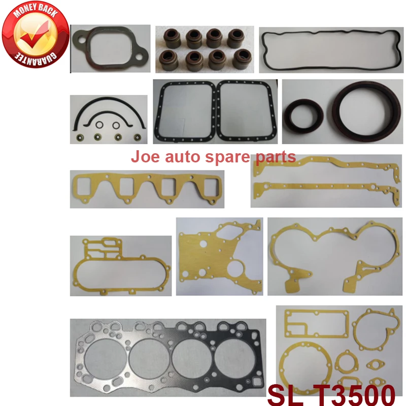 SL complete engine full gasket set kit for Mazda Titan 2ton truck/ T3500T 3455cc 3.5D 1990- SL01-99-100 SL01 99 100 SL0199100