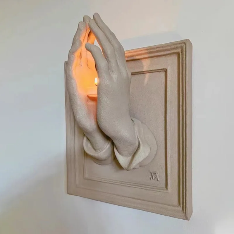 Support de diffuseur d'arômes minimaliste moderne, porte-bougie artisanal pour la décoration intérieure, accent de sculpture 3D,