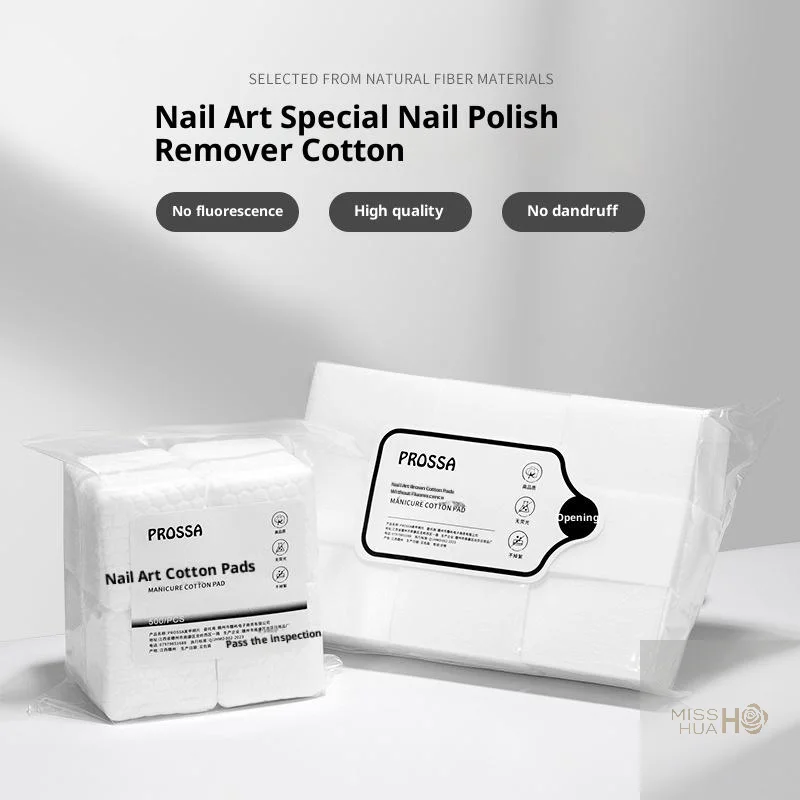 HUA Salviette per rimuovere lo smalto Salviette in cotone Dischetti Detergente per manicure senza pelucchi Gel UV Carte per rimozione unghie usa e getta Strumento per la pulizia
