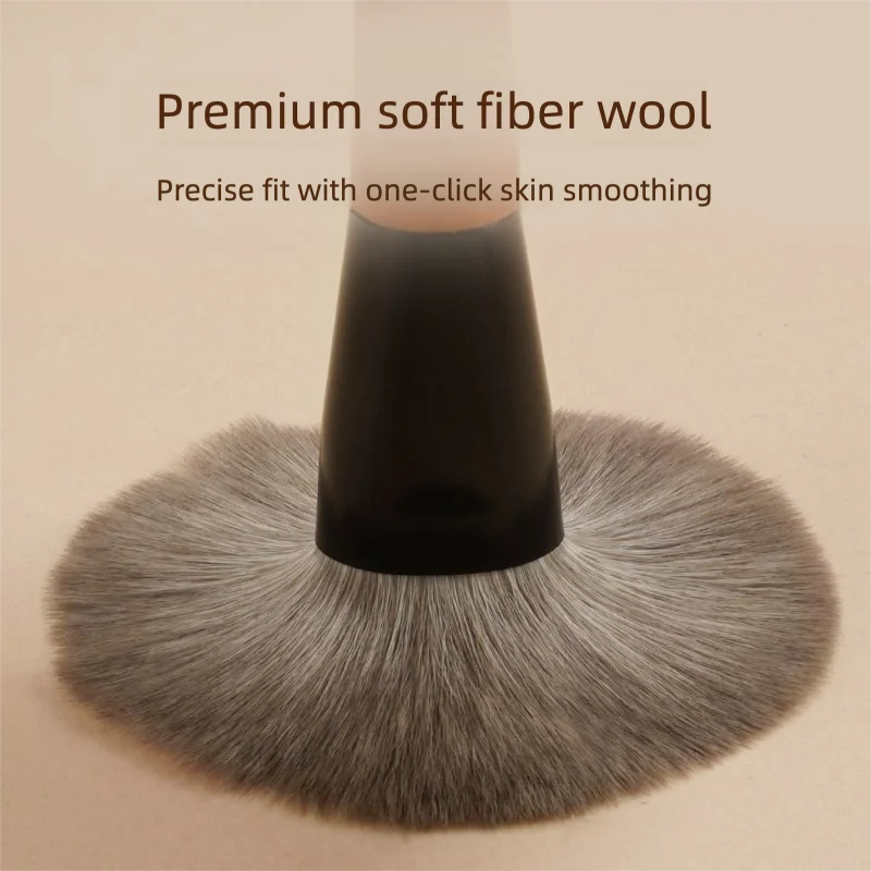 Cangyan Y44 Large Flat round Head Loose Powder Brush Super Soft Bristles Makeup Brush for Setting Powder