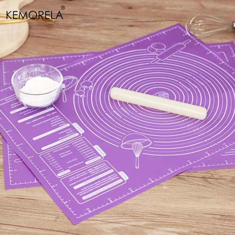 Estera para hornear Extra grande de 40x60cm, almohadilla de silicona, estera para hornear enrollar masa, masa para Pizza, soporte antiadherente para hacer herramientas de cocina