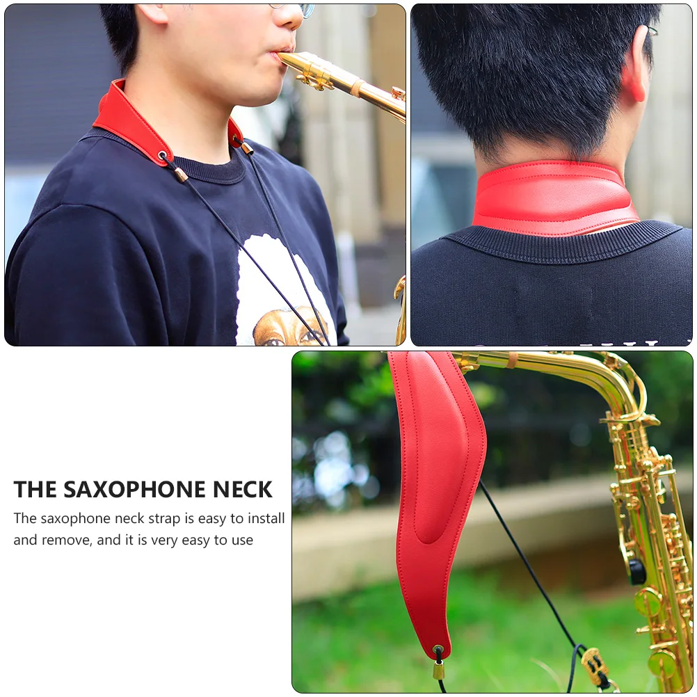 

Saxophone Neck Strap Instrument Accessories Musical Straps Harness Double Shoulder Alto Adjustable