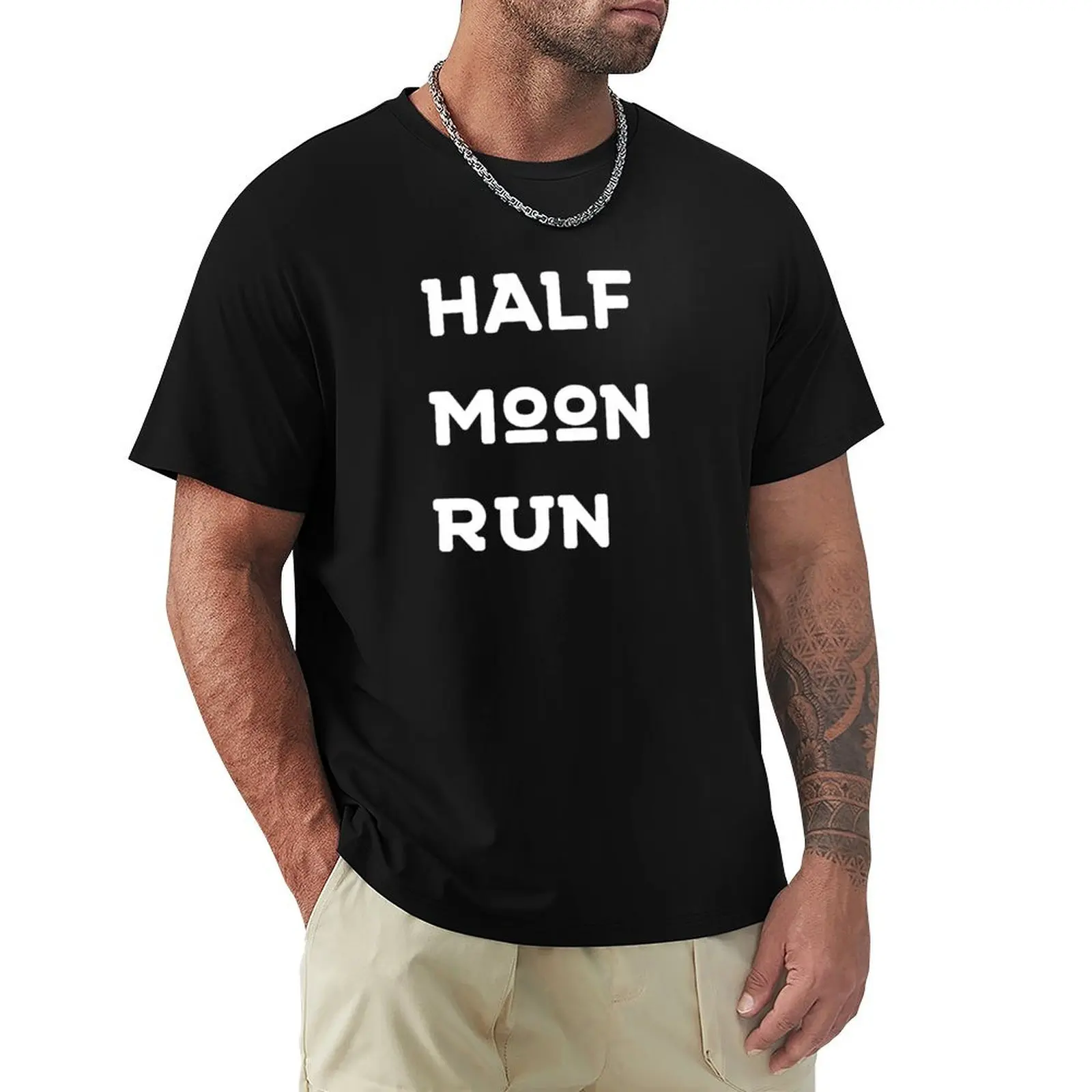 

half moon run T-Shirt shirts graphic tee summer tops fashion shirts summer clothes heavyweight t shirts for men