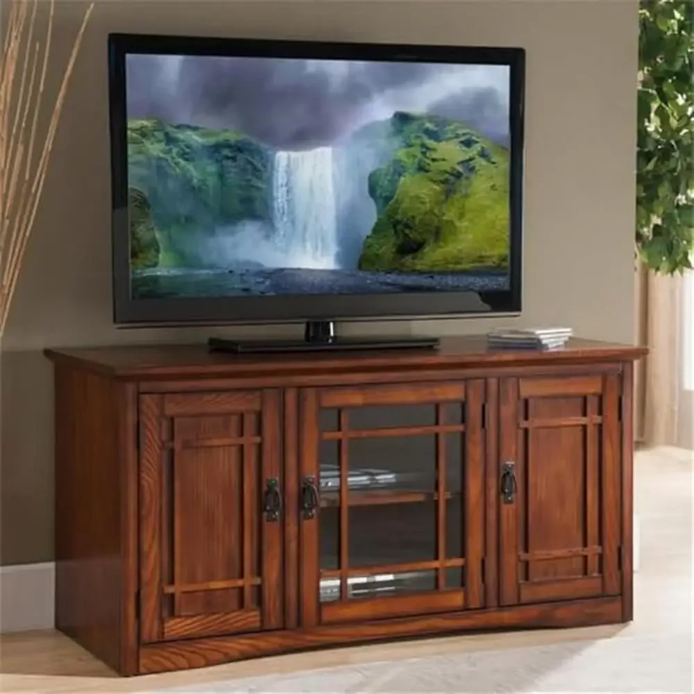 Solid Wood Mission Oak TV Stand 55