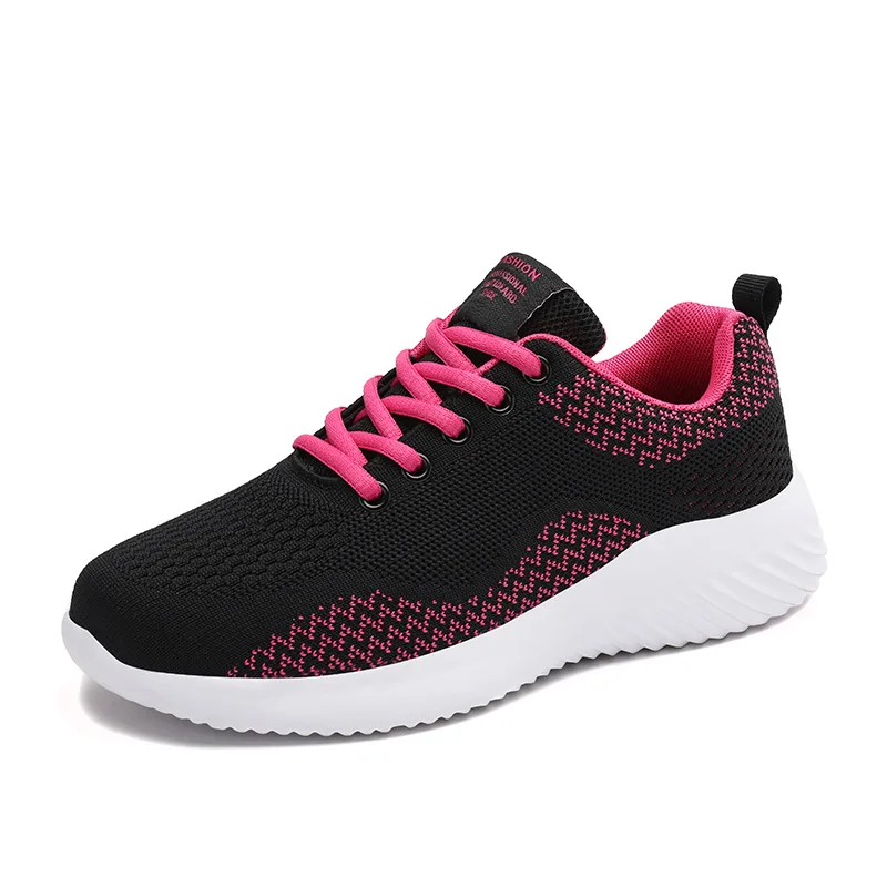 Women's high quality flat new casual fashion running shoes mesh woven breathable soft sole women's shoes loafer shoes