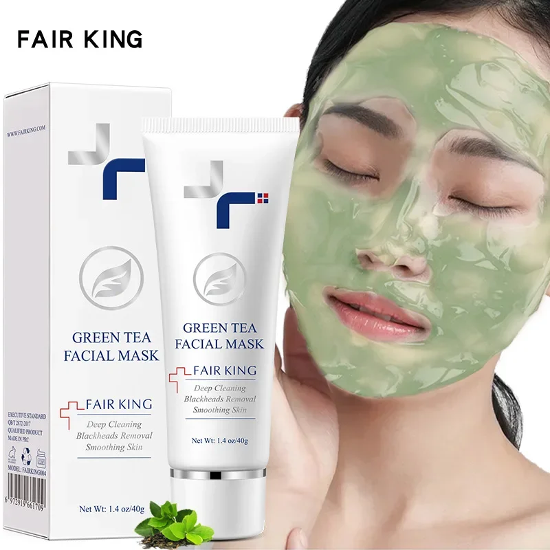 

Green Tea Blackhead Remover Mask Acne Treatment Nose Oil Control Mud Pore Face Cream Repair Fade Freckles Remove Dark Spots Mel