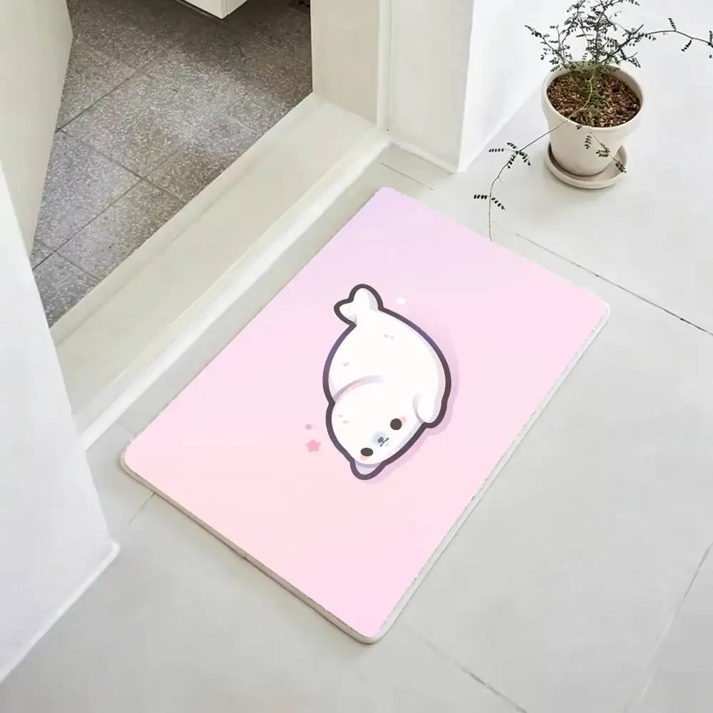 CUTE M-Mamegoma Floor Mat Rugs Soft Bedroom Floor Anti-skid Household Carpets 5