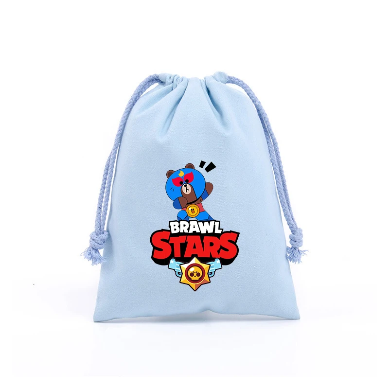 Anime Cartoon Cotton Drawstring Bag Boys Girls Cute Party Candy Storage Bags Portable Large Capacity Handbag Kids Birthday Gifts